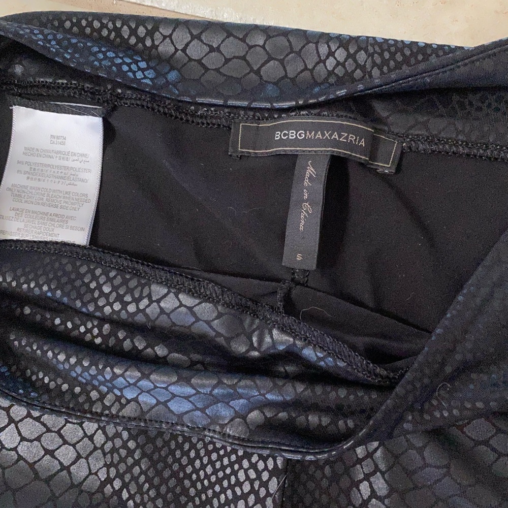 Bcbg Max Azria Python Sheen Leggings - image 3